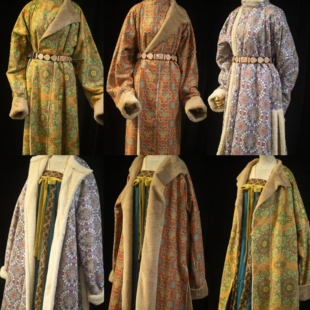 青泠谷原创汉服皮毛一体圆领袍冬季 国风汉服 款