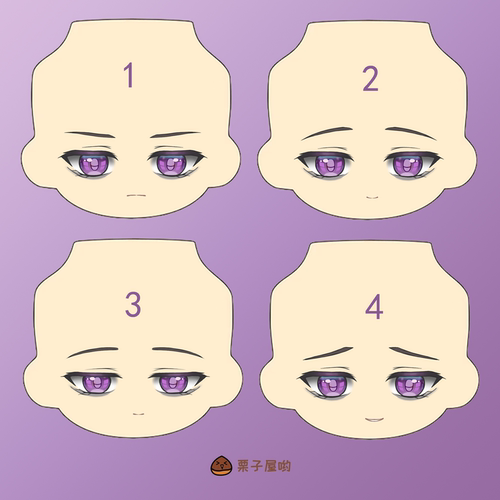 魔鬼恋人   无神梓 水贴脸 手办 GSC ob11脸壳 粘土人 bjd
