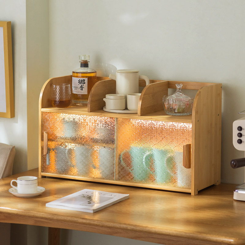 防尘杯子置物架轻奢杯架客厅桌面整体橱柜放水杯玻璃杯架子餐柜