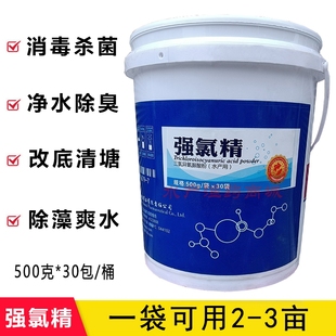 强氯精水产养殖杀菌消毒片鱼虾蟹塘除臭净水氯片三氯异氰尿酸二氯