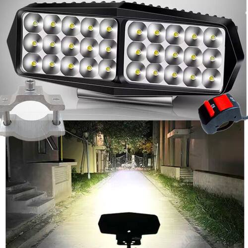 电动车LED射灯12v伏60v超亮倒车