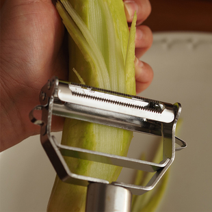 白嶼 不銹鋼削皮器耐用土豆去皮神器蘋果瓜刨廚房水果家用多功能