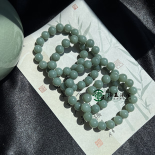 天然玉石新疆且末蓝圆珠手串12mm珠子正品手链串珠男女款配证书