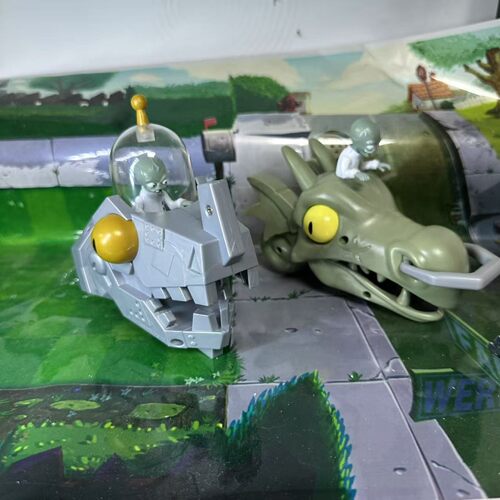 新品正版植物大战僵尸黑暗机械龙恐龙机械僵尸模型手办摆件玩具