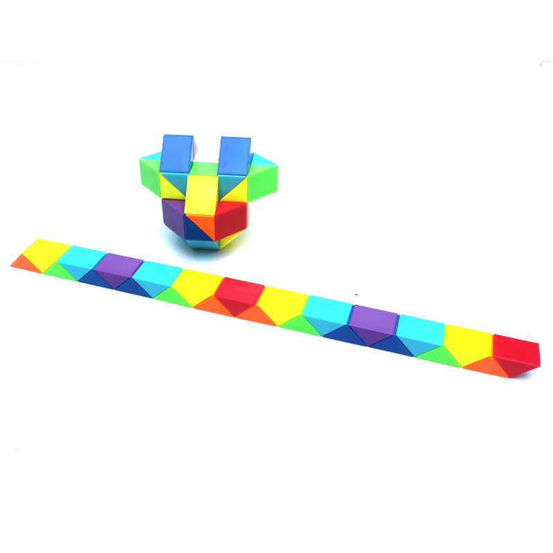 百变魔王魔尺24段七彩益智玩具