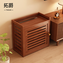 客厅路由器置物架机顶盒wifi光猫无线网收纳盒靠墙落地式储物架子