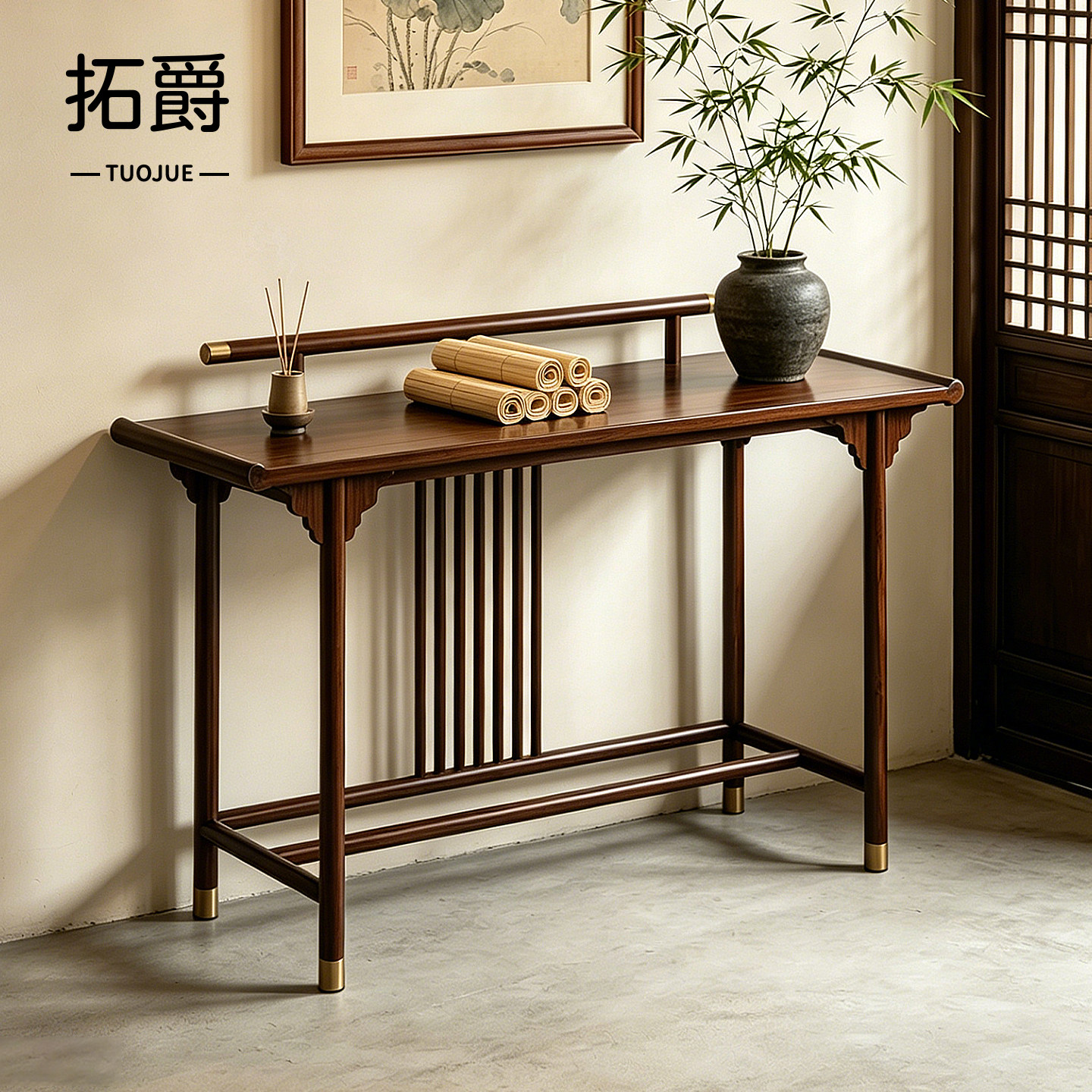 【稳固不晃】新中式入户玄关桌子图片