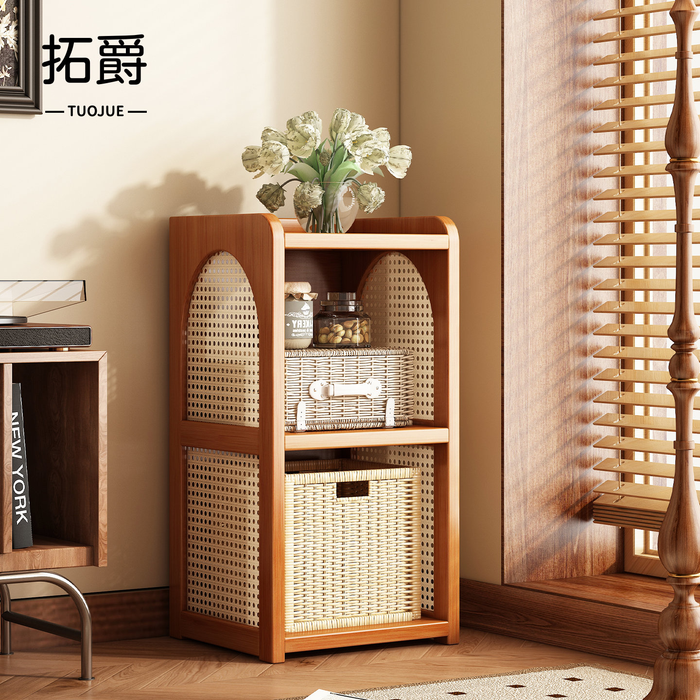 【加固新升级！】小型书架置物架