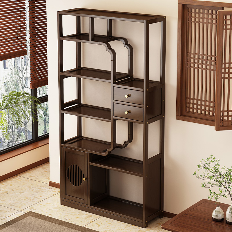 【茶室好物推荐】博古架中式茶柜