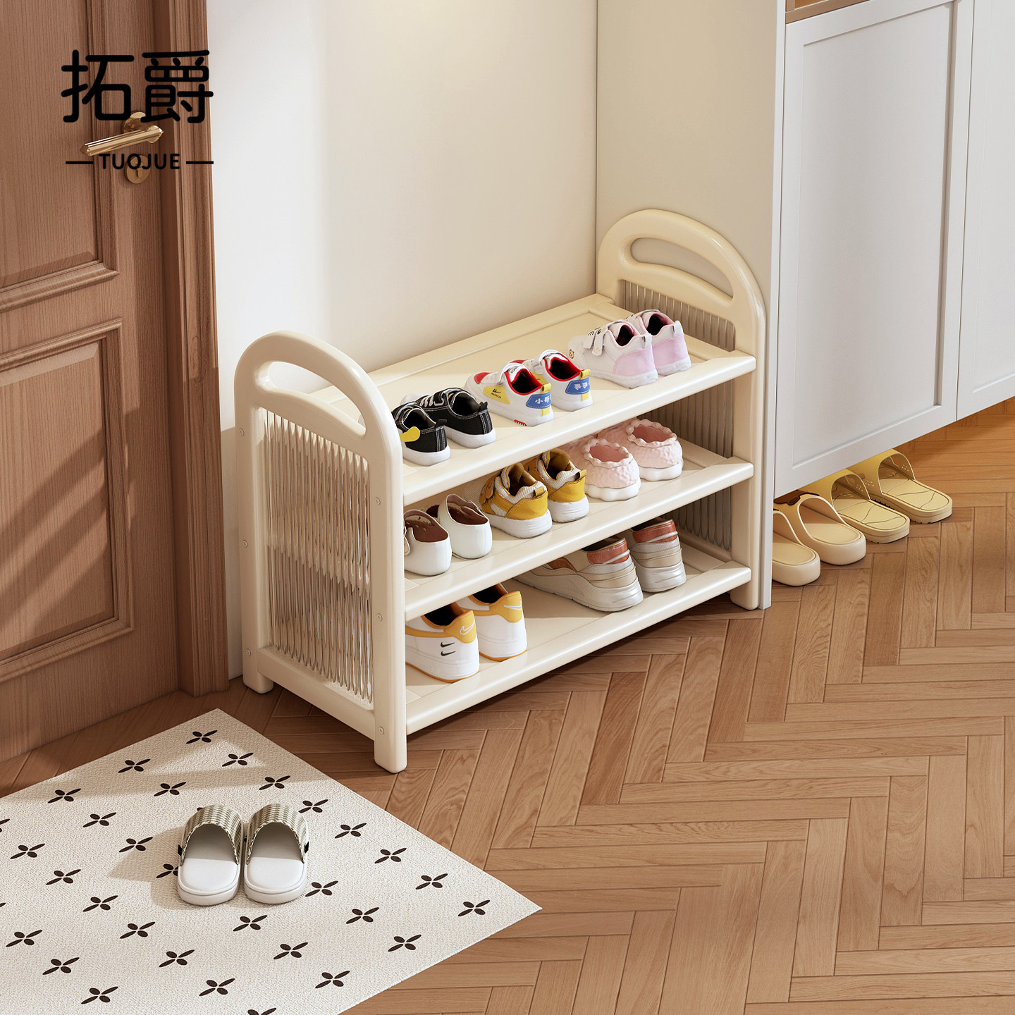 鞋子收纳神器入户门口小型鞋架室内好看多层非实木童鞋拖鞋放置架,收纳整理,鞋子收纳架,淘宝优惠券,粉丝福利购,淘宝优惠卷