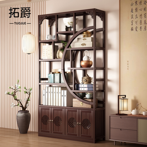 【茶室收纳好物】博古架展示柜