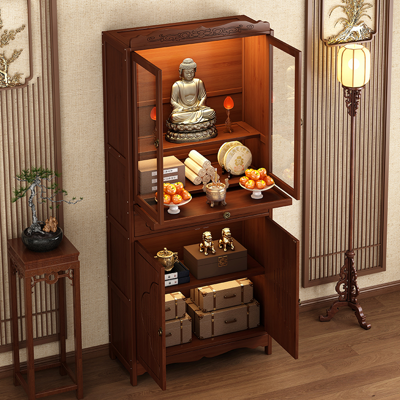 【加固新升级！】新中式佛龛立柜