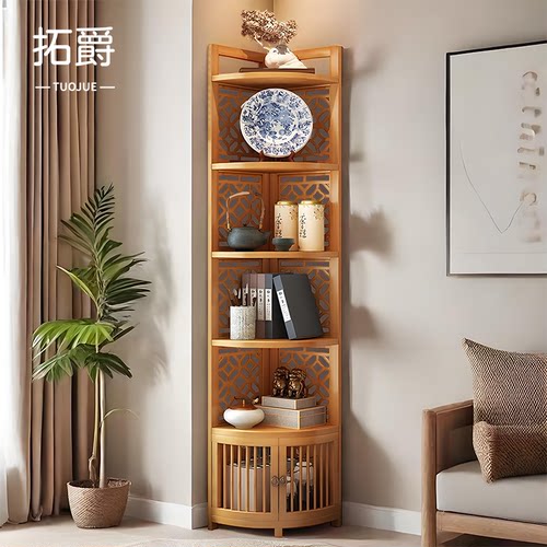 【客厅省空间神器】转角置物架子