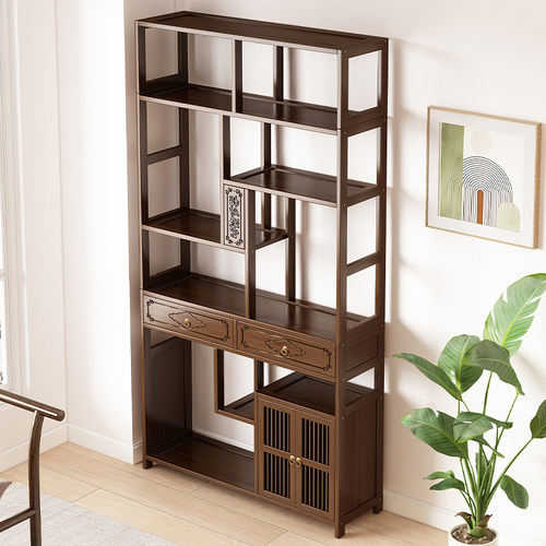 【家居必备！】中式博古架置物架