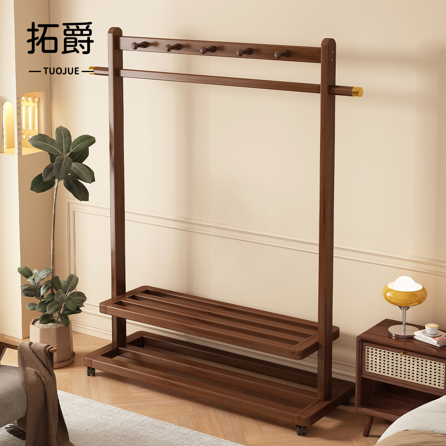 【加厚稳固升级！】可移动挂衣架