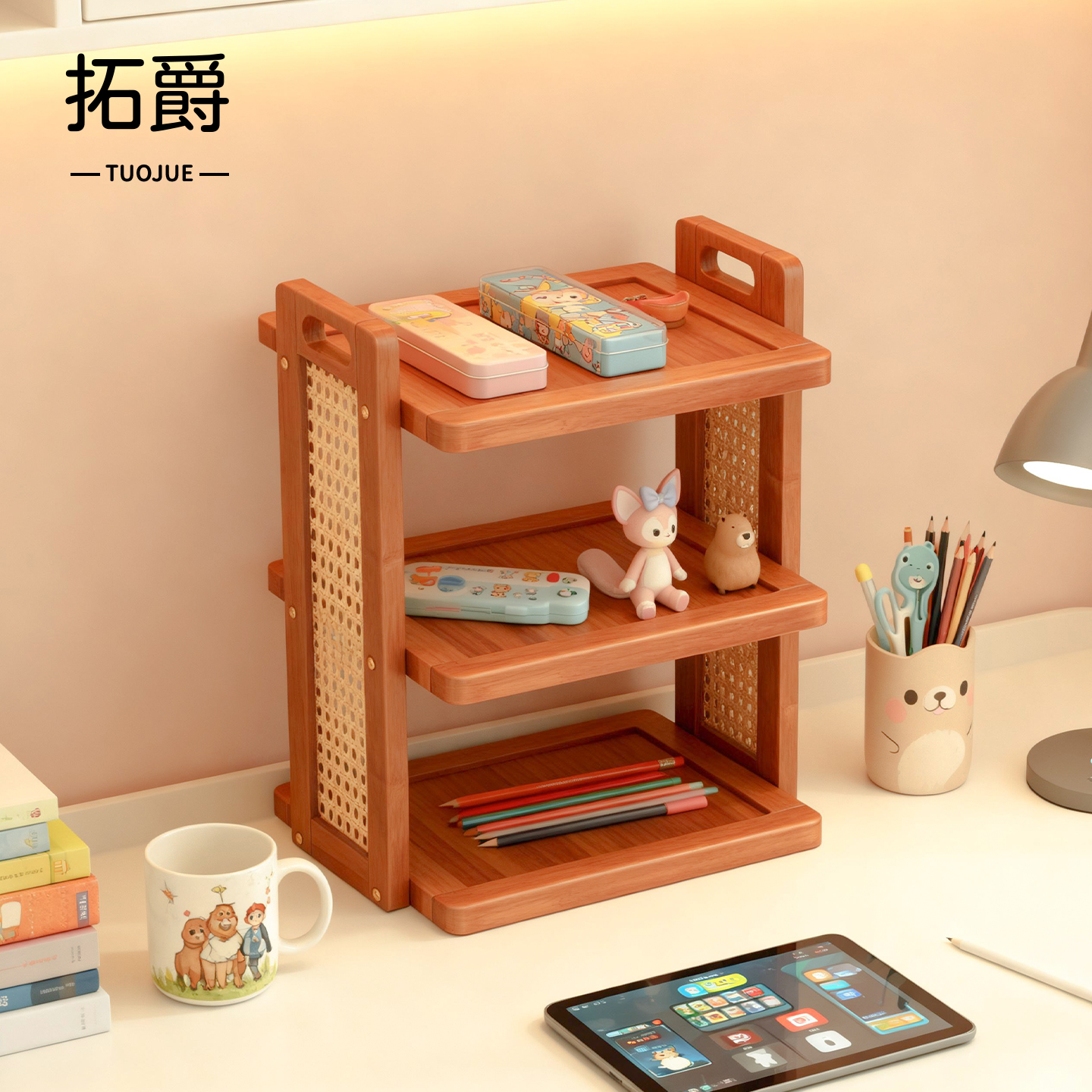 【桌面收纳神器！】置物架书架