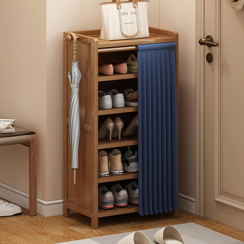 拓爵现代简约带帘防尘鞋架