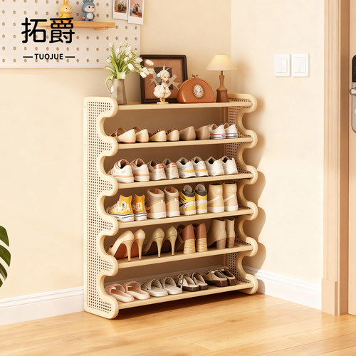 【升级加厚稳固】奶油风鞋架