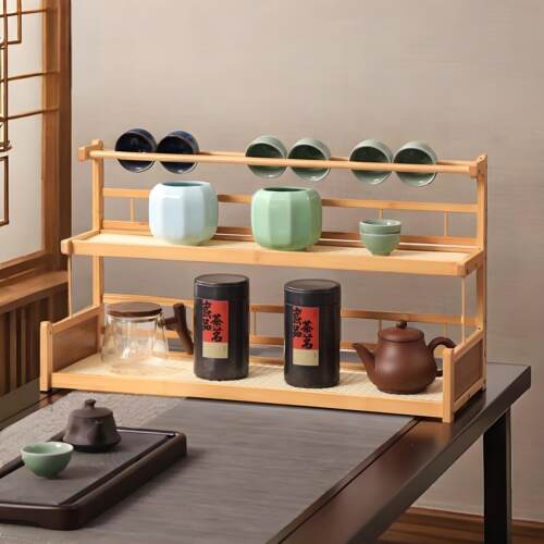 【茶室收纳必备】桌面博古架