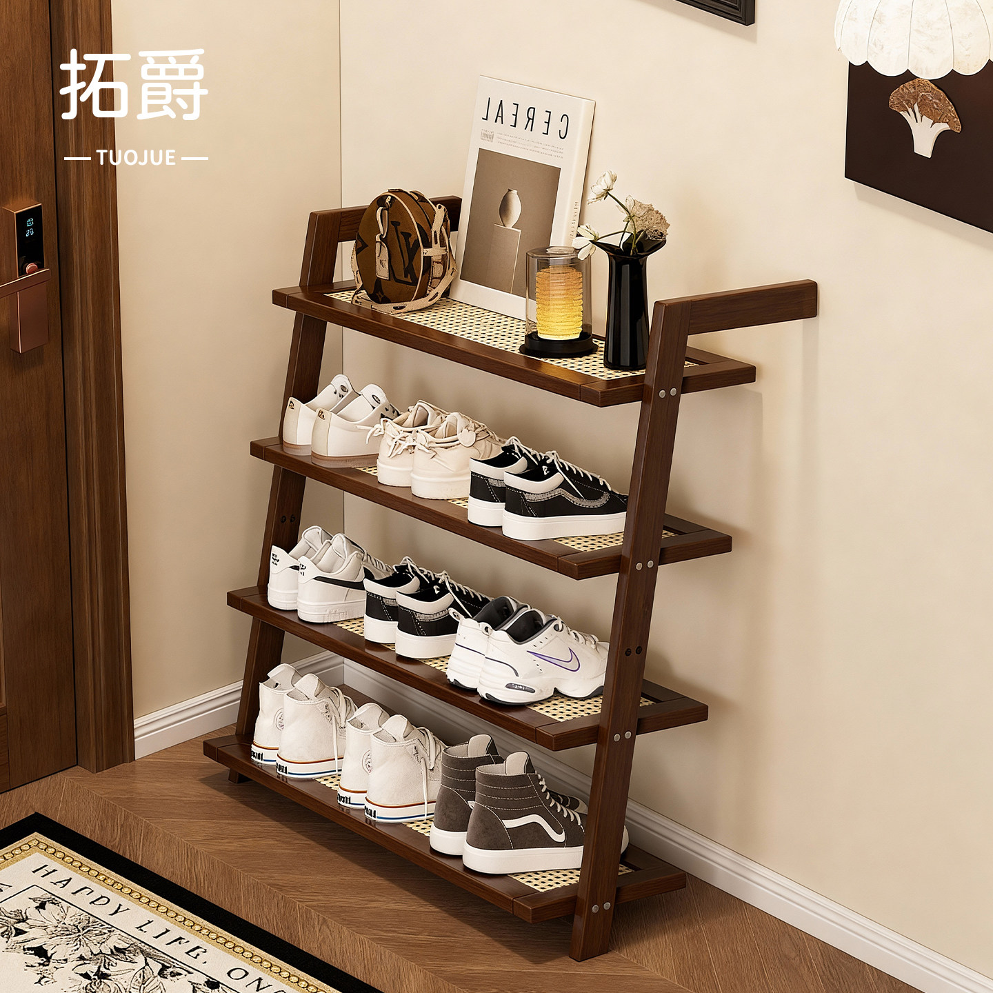 鞋子收纳神器省空间入户门简易鞋架子出租房用2026新款拖鞋放置架,收纳整理,鞋子收纳架,淘宝优惠券,粉丝福利购,淘宝优惠卷