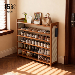 柜置物架 神器简易竹制鞋 多层家用门口鞋 架结实耐用大容量玄关放鞋
