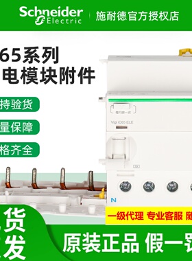 施耐德IC65漏电附件模块2/3/4P vigi ELE 40/63/80A 30/100/300MA