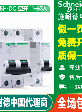 施耐德直流空气开关C65H-DC125V250V断路器1P2P6A10A16A25A32A63A