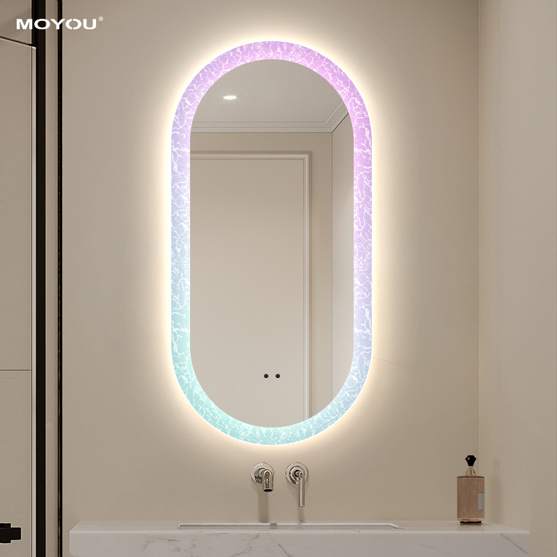 智能镜led带灯发光浴室镜艺术