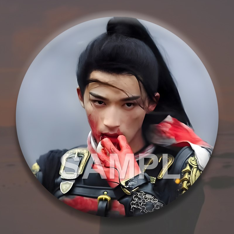 明星王星越周边徽章爱豆吧唧镭射