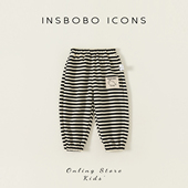 儿童童装 新款 男童春装 条纹长裤 休闲 女童裤 宝宝洋气卫裤 子2026春季