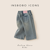 女孩加厚童装 女童裤 新款 儿童秋冬直筒裤 子宝宝加绒牛仔裤 2025冬季