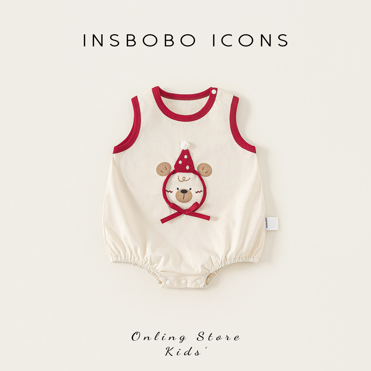 INSbobo宝宝衣服2026夏季新款婴儿连体衣女宝三角爬服包屁