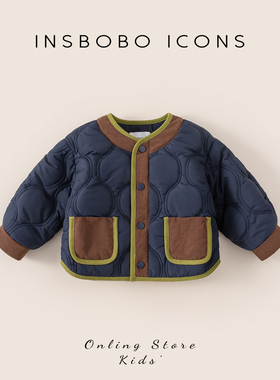 INSbobo男童棉服2025冬季加厚新款棉袄宝宝童装棉衣儿童外套冬装