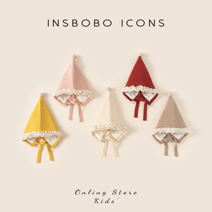 INSbobo婴儿帽子2025冬季宝宝新款儿童新年洋气女童秋冬帽过年潮