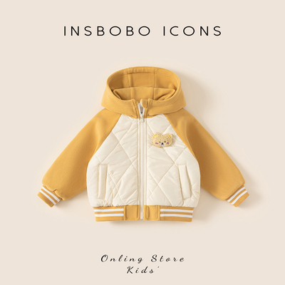 INSbobo儿童连帽小熊装饰外套