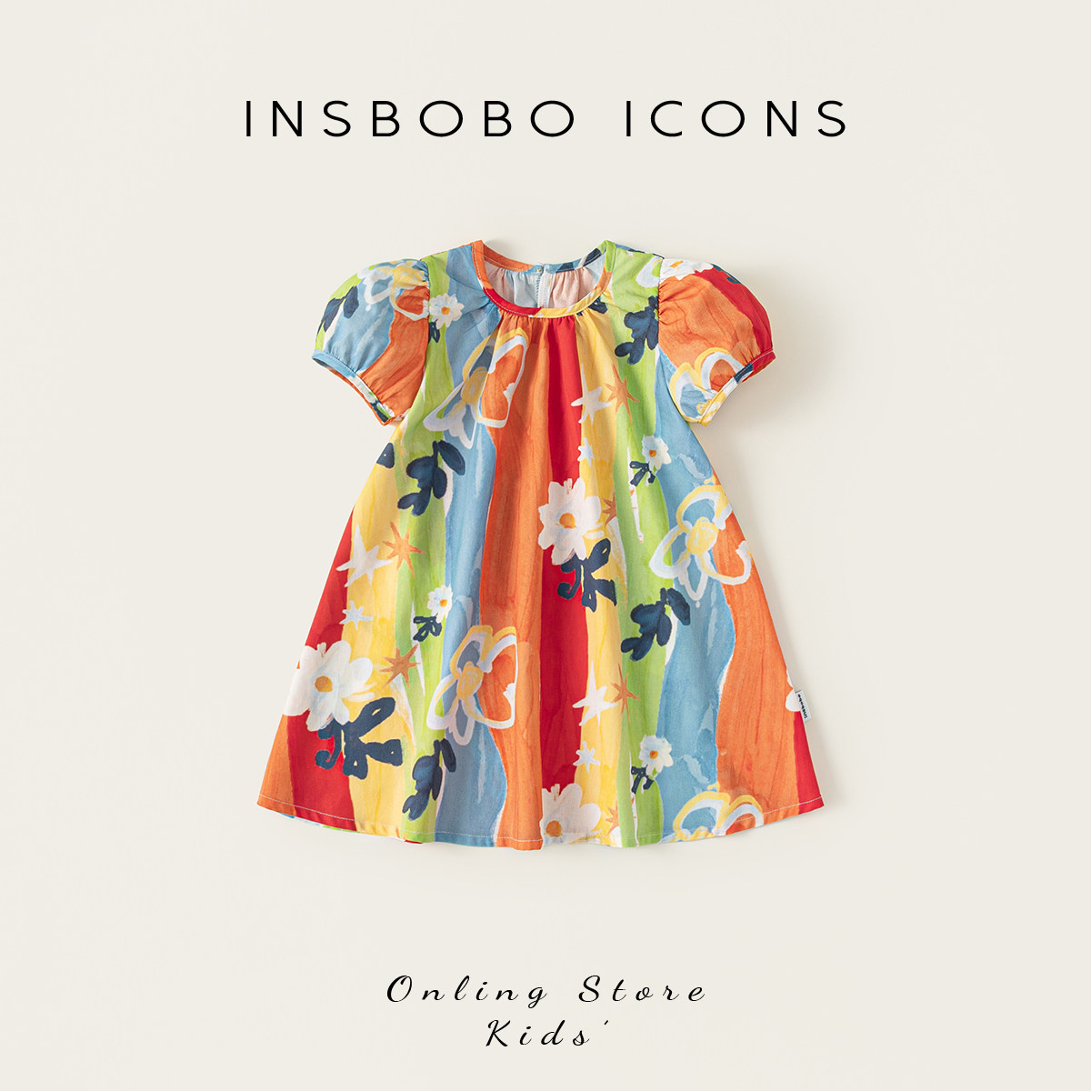 INSbobo女童连衣裙2026夏季新款儿童漂亮裙子宝宝洋气超好