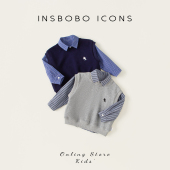 套装 儿童上衣宝宝针织马甲男孩衬衫 春秋衣服 新款 男童毛衣2026春季