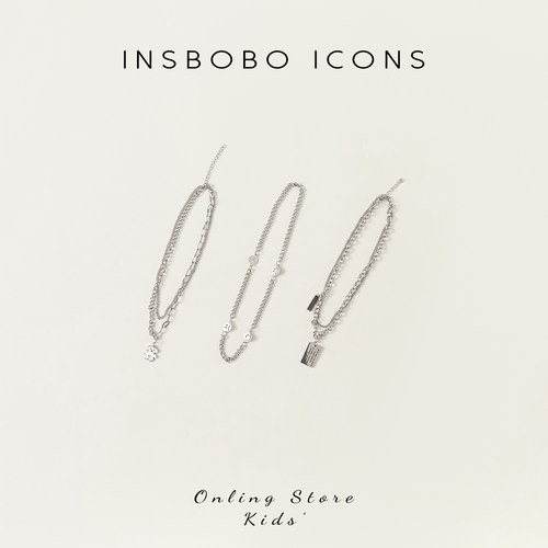 INSbobo韩版百搭钛钢项链