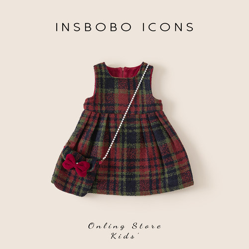 女童连衣裙周岁女宝礼服春秋裙子