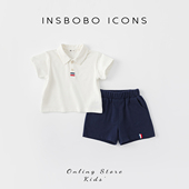 夏装 2026新款 帅气男童儿童好看运动穿搭洋气女童Polo 套装 男童夏季