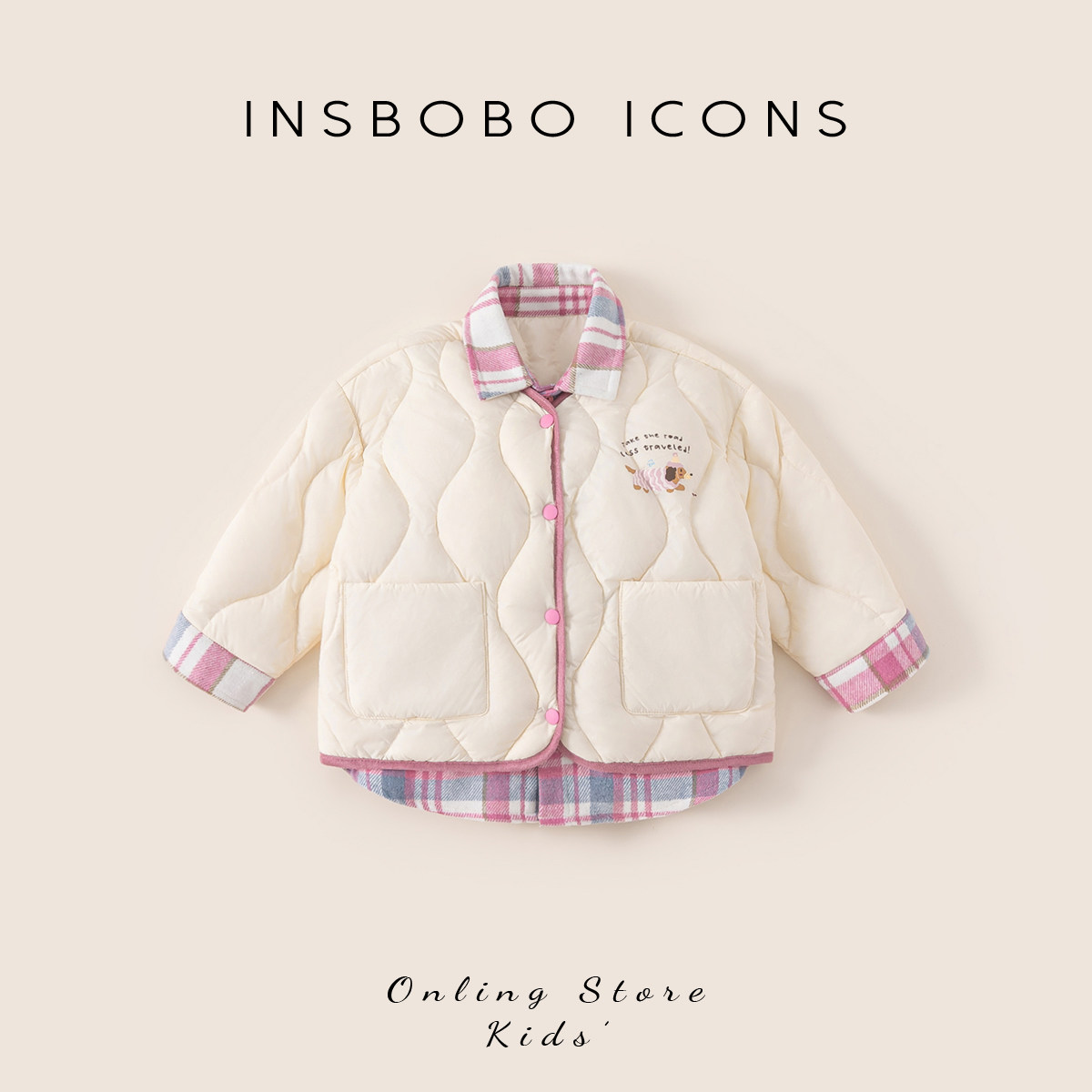 INSbobo女童羽绒服2025冬季新款儿童羽绒外套宝宝加厚冬装防寒服,童装/婴儿装/亲子装,羽绒服,淘宝优惠券,粉丝福利购,淘宝优惠卷