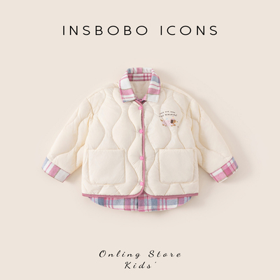 INSbobo儿童休闲可爱卡通羽绒服