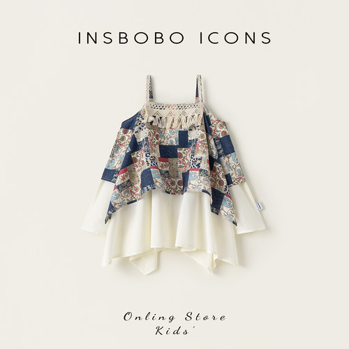 INSbobo女童连衣裙夏季宝宝衣服