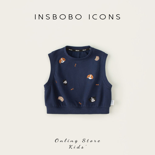 INSbobo儿童马甲卡通马甲