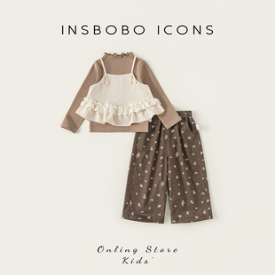 INSbobo女童套装2026春季儿童衣服巨好看春装洋气新款时尚童装潮