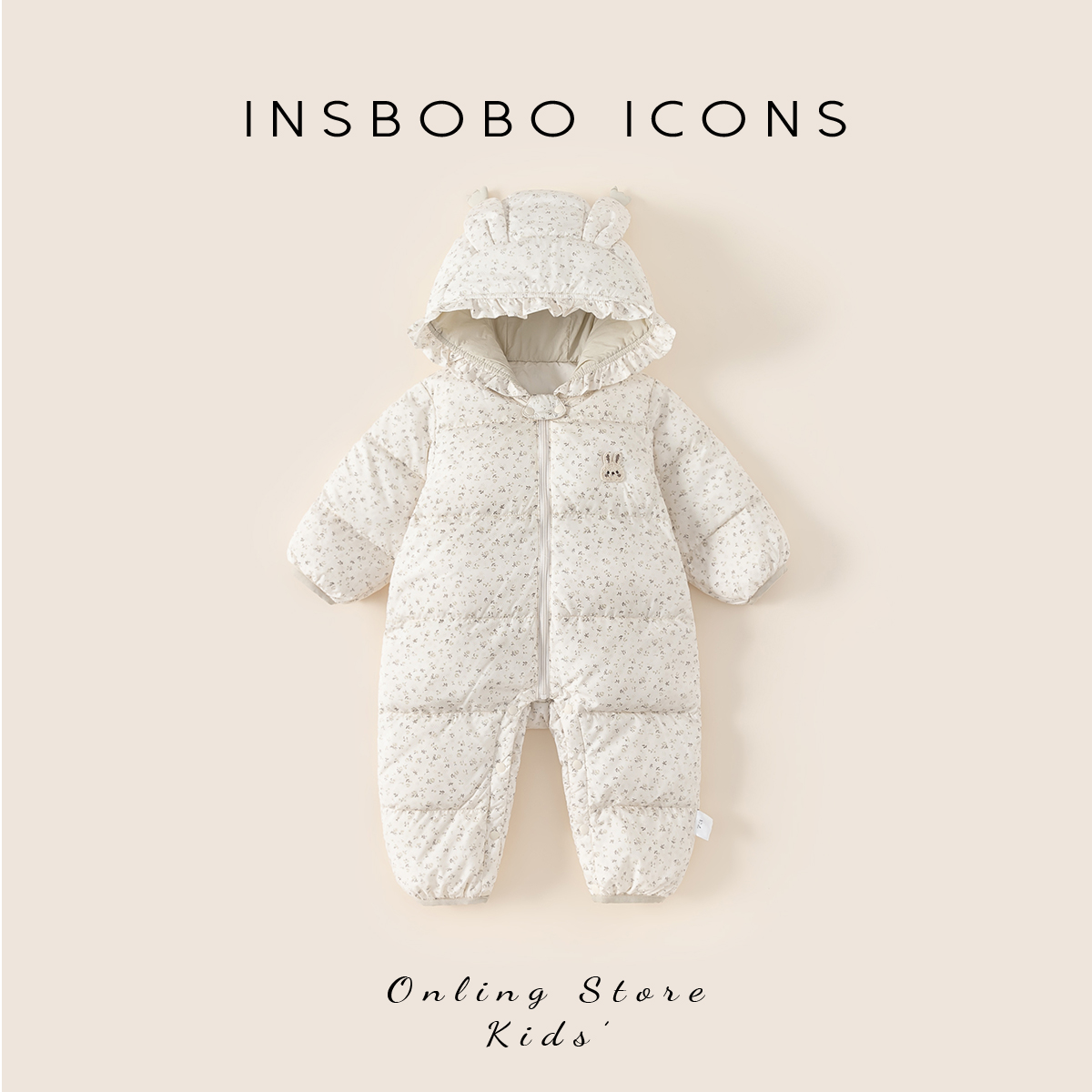 INSbobo婴儿羽绒服连体衣2025冬