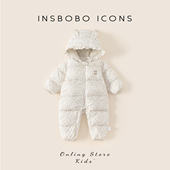 小宝宝外出衣服婴幼儿连体羽绒服加厚冬装 婴儿羽绒服2025冬季 新款