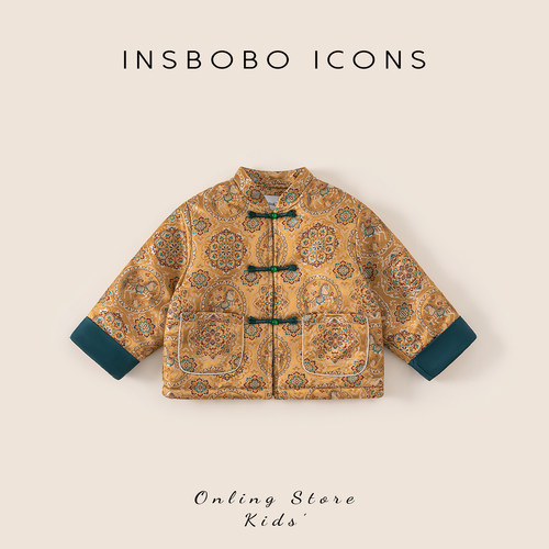 INSbobo儿童国风盘扣唐装外套