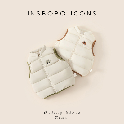 INSbobo儿童小熊汽车羽绒马甲