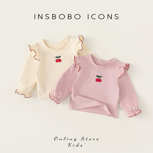 INSbobo儿童T恤樱桃上衣
